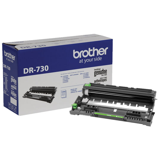 Brother DR730 Black Drum Unit - Genuine OEM