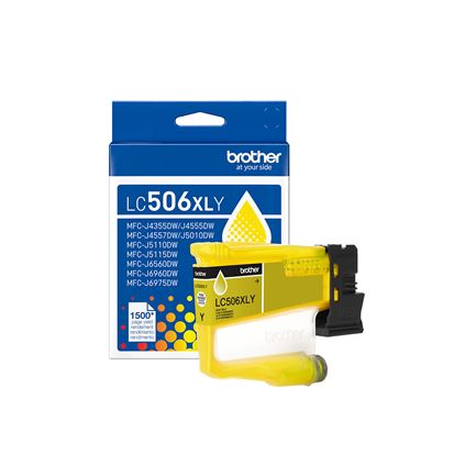 Brother LC506XLY Yellow Ink Cartridge High Yield - Genuine OEM