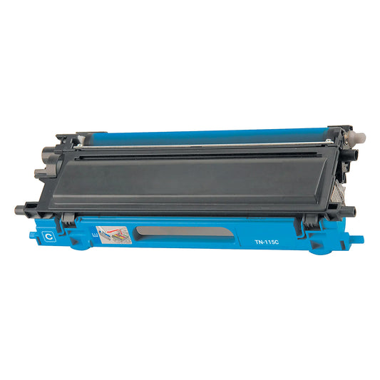 Brother TN115 Cyan Toner Cartridge High Yield - Remanufactured