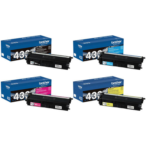 Brother TN433 Toner Cartridge High Yield - Genuine OEM