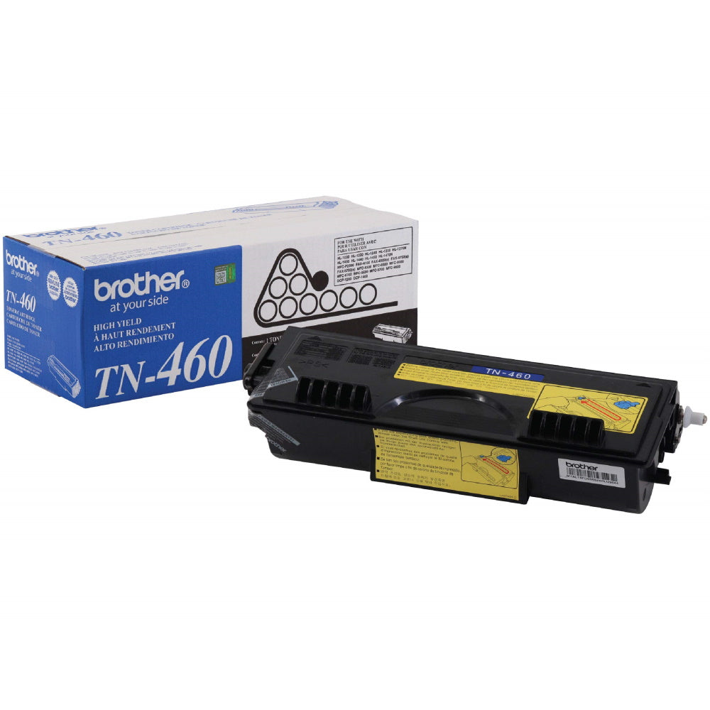 Brother TN460 Black Toner Cartridge High Yield - Genuine OEM