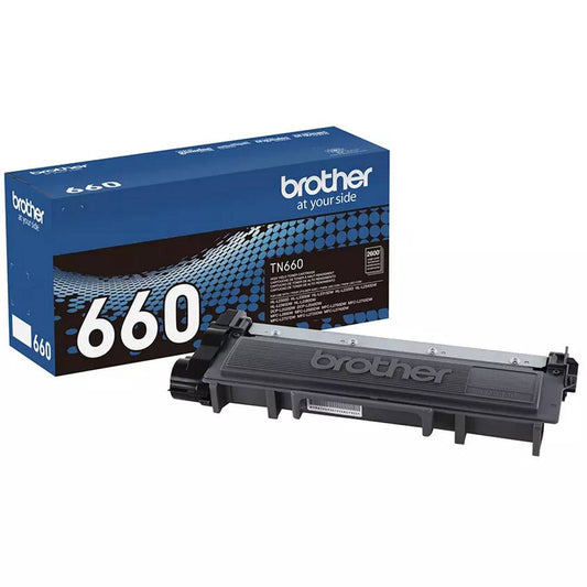 Brother TN660 Black Toner Cartridge High Yield - Genuine OEM