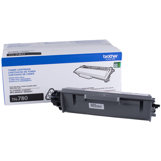 Brother TN780 Black Toner Cartridge Super High Yield - Genuine OEM