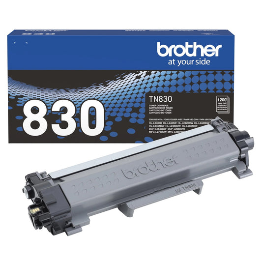 Brother TN830 Black Toner Cartridge - Genuine OEM