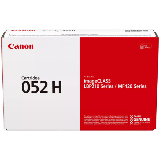Canon 052H 2200C001 Black Toner Cartridge High Yield - Genuine OEM