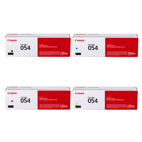 Canon 054 Toner Cartridges Pack of 4 - Genuine OEM