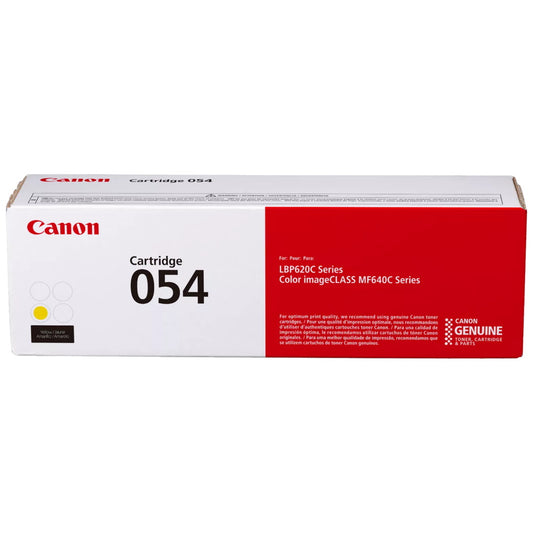 Canon 054 3021C001 Yellow Toner Cartridge - Genuine OEM