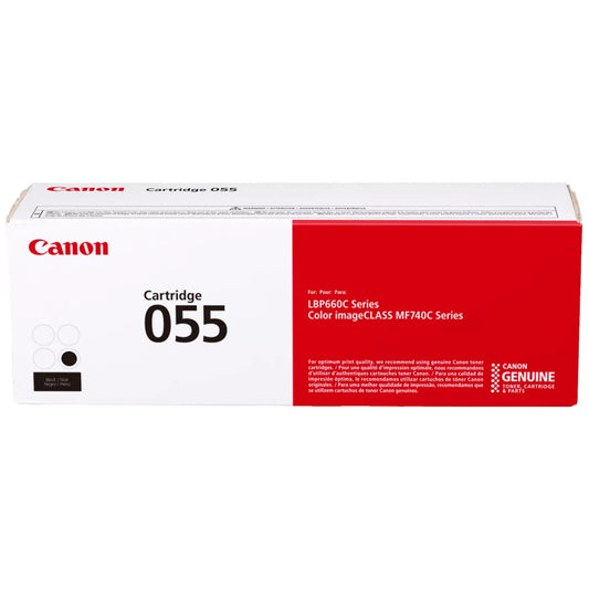 Canon 055 3016C001 Black Toner Cartridge - Genuine OEM