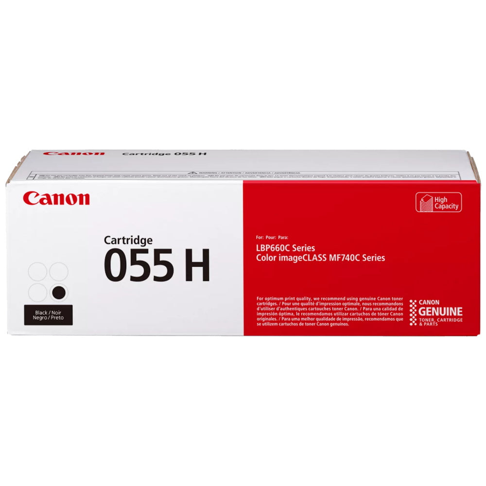 Canon 055H 3020C001 Black Toner Cartridge High Yield - Genuine OEM