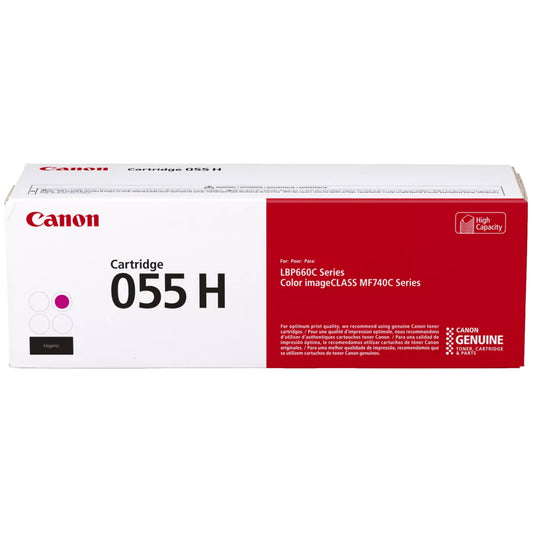 Canon 055H 3018C001 Magenta Toner Cartridge High Yield - Genuine OEM
