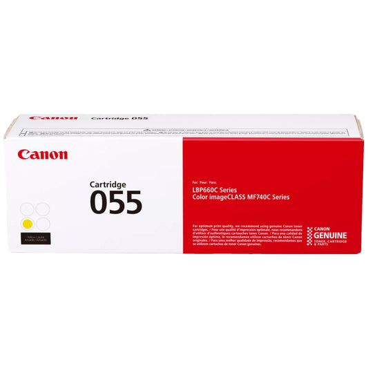 Canon 055 3013C001 Yellow Toner Cartridge - Genuine OEM