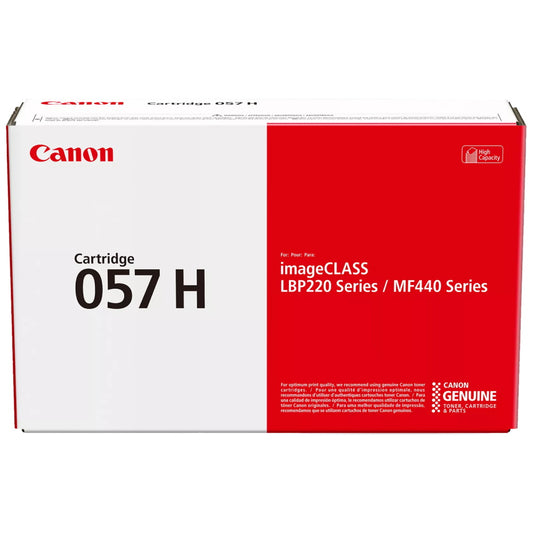 Canon 057H 3010C001 Black Toner Cartridge High Yield - Genuine OEM