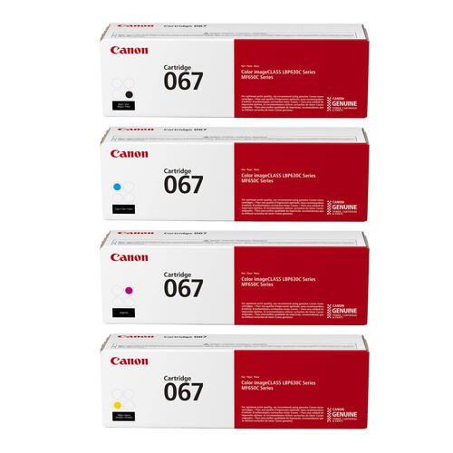 Canon 067 Toner Cartridges Pack of 4 - Genuine OEM