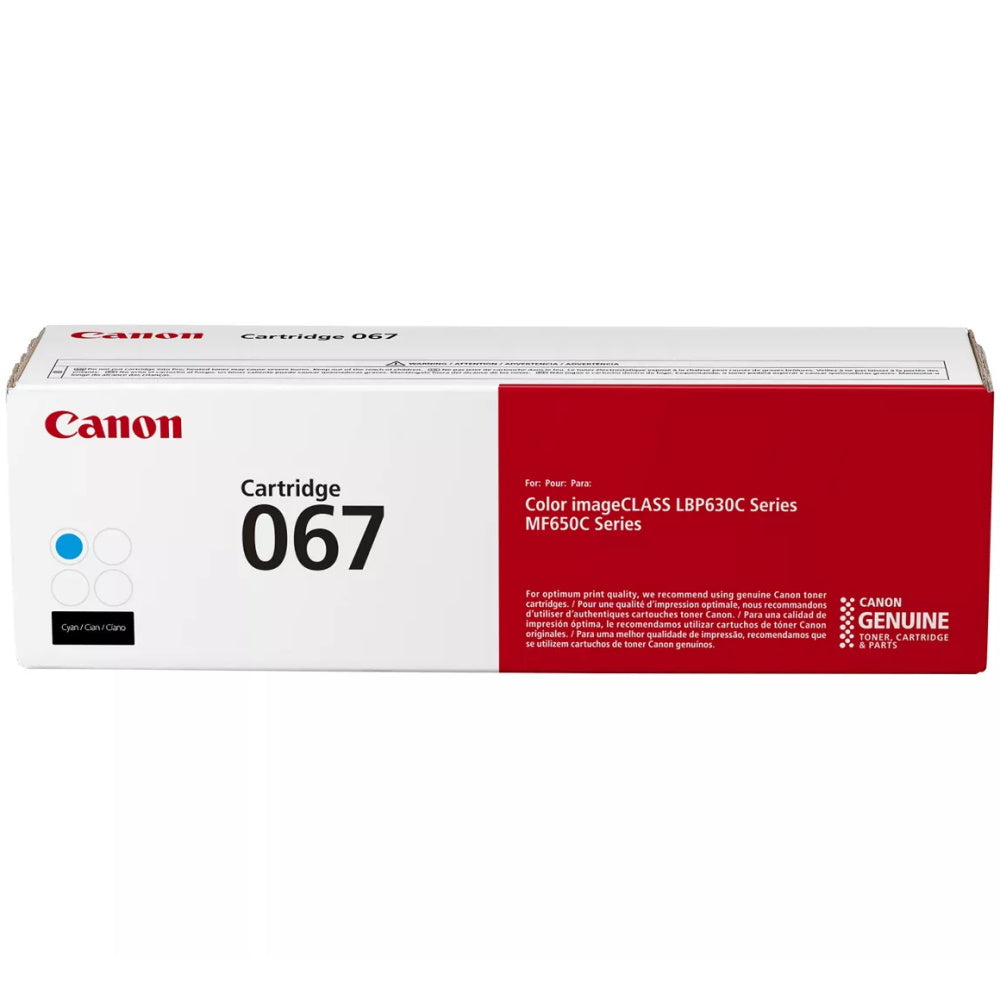 Canon 067 5101C001 Cyan Toner Cartridge - Genuine OEM