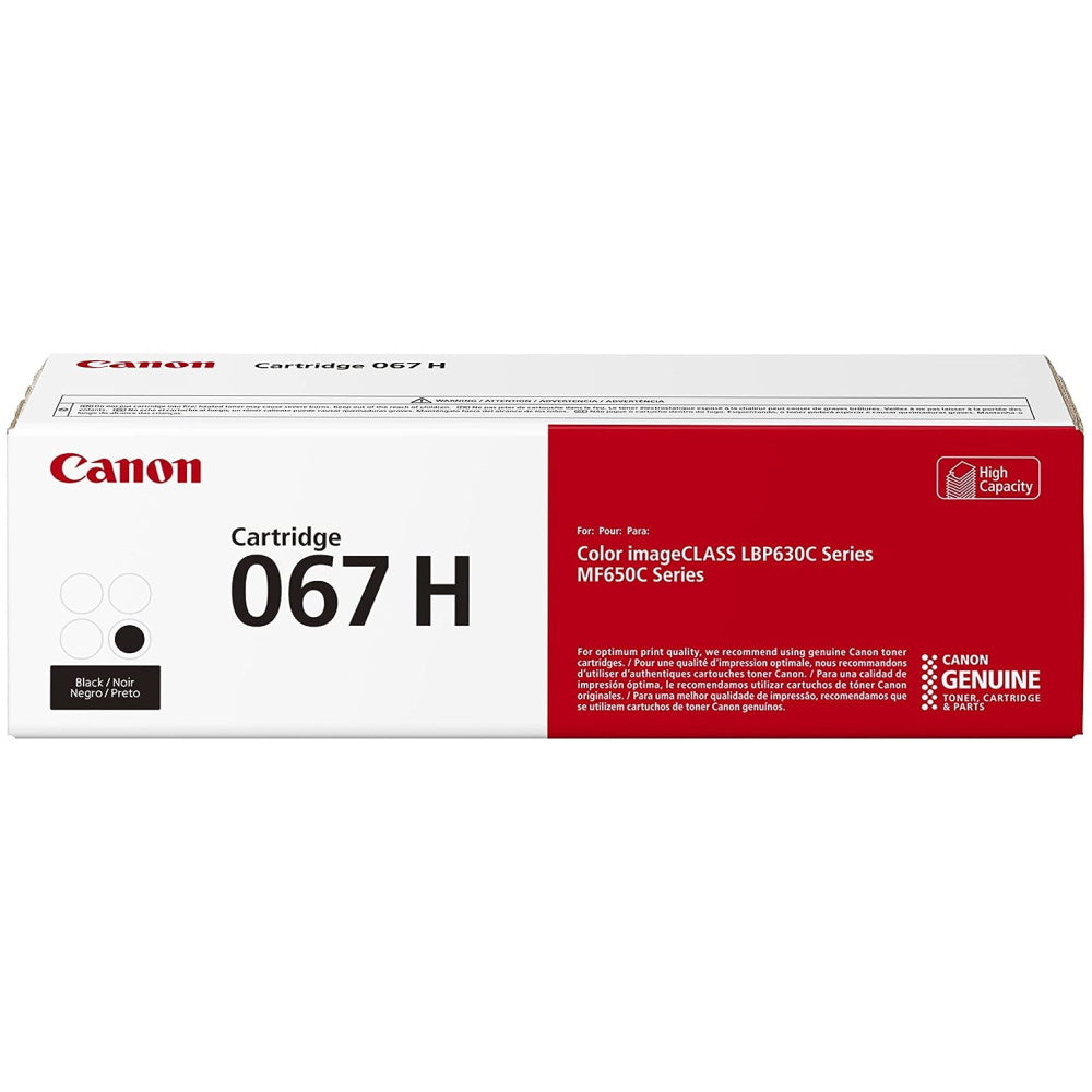 Canon 067H 5106C001 Black Toner Cartridge High Yield - Genuine OEM
