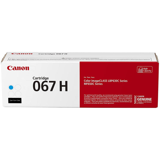 Canon 067H 5105C001 Cyan Toner Cartridge High Yield - Genuine OEM