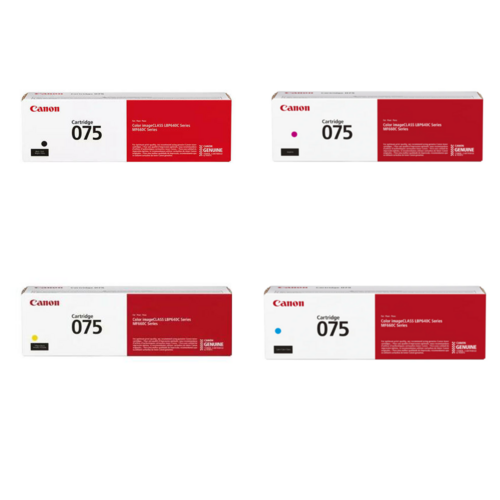 Canon 075 Toner Cartridges Pack of 4 - Genuine OEM