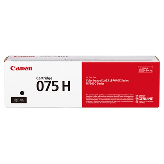 Canon 075H 6369C001 Black Toner Cartridge High Yield - Genuine OEM