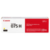 Canon 075H 6366C001 Yellow Toner Cartridge High Yield - Genuine OEM