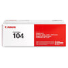 Canon 104 0263B001AA Black Toner Cartridge - Genuine OEM