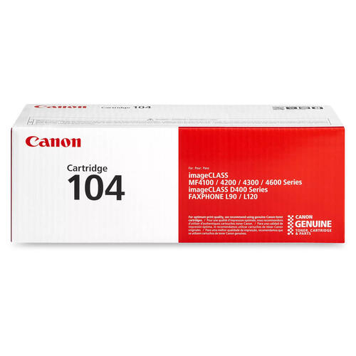 Canon 104 0263B001AA Black Toner Cartridge - Genuine OEM
