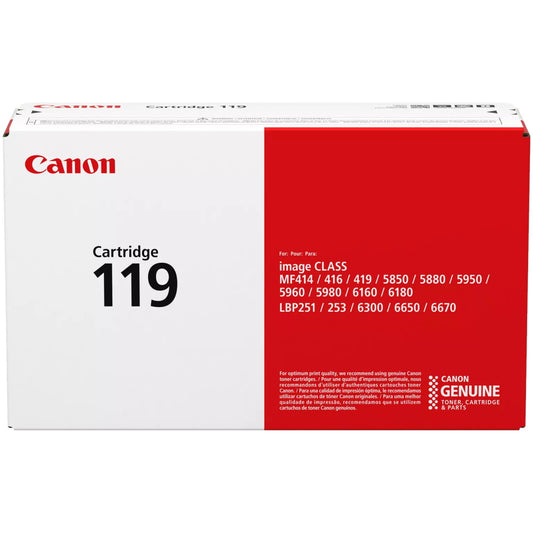 Canon 119 3479B001 Black Toner Cartridge - Genuine OEM