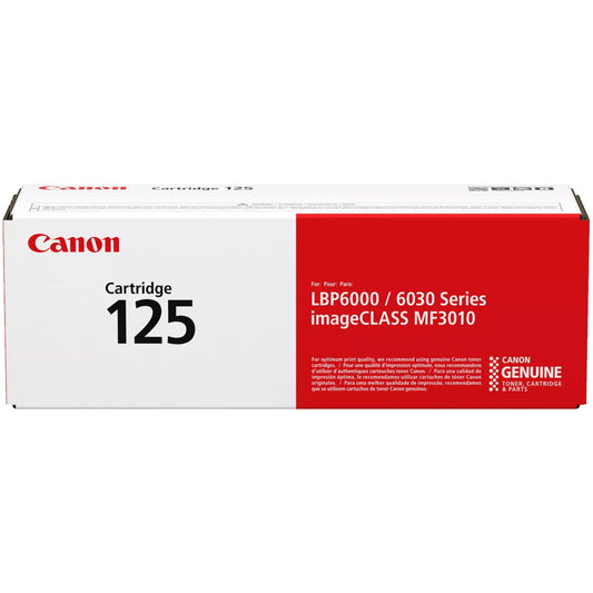 Canon 125 3484B001AA Black Toner Cartridge - Genuine OEM