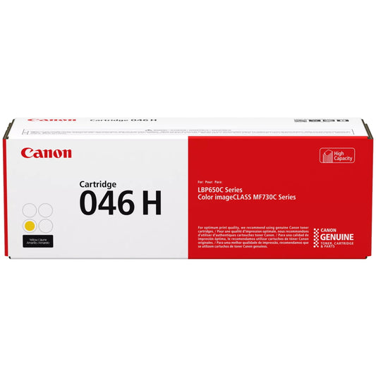 Canon 046H 1251C001 Yellow Toner Cartridge High Yield - Genuine OEM