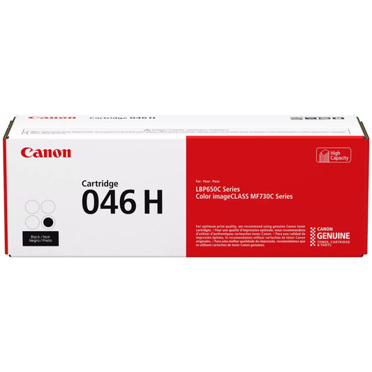 Canon 046H 1254C001 Black Toner Cartridge High Yield - Genuine OEM