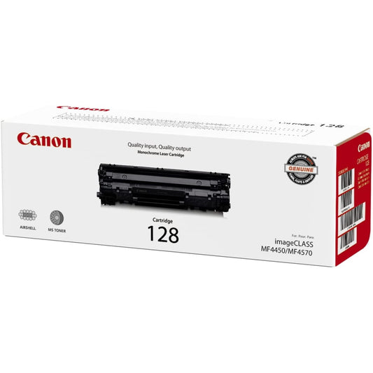 Canon 128 3500B001AA Black Toner Cartridge - Genuine OEM