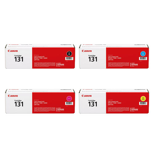 Canon 131 Toner Cartridges Pack of 4 - Genuine OEM
