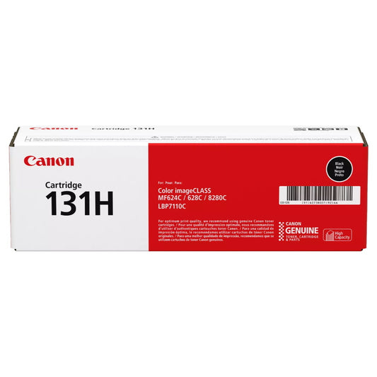 Canon 131H 6273B001AA Black Toner Cartridge High Yield - Genuine OEM