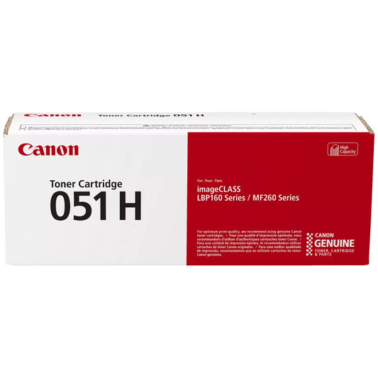 Canon 051H 2169C001 Black Toner Cartridge High Yield - Genuine OEM