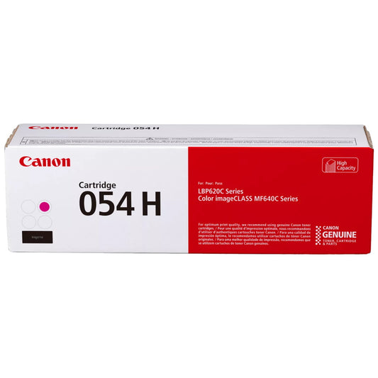 Canon 054H 3026C001 Magenta Toner Cartridge High Yield - Genuine OEM