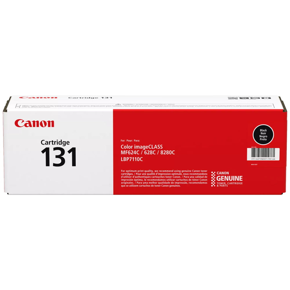 Canon 131 6272B001AA Black Toner Cartridge - Genuine OEM
