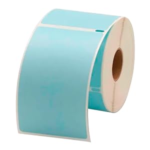 Dymo 30256 Shipping Label Black on Blue