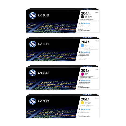 HP 204A Toner Cartridges Pack of 4 - Genuine OEM