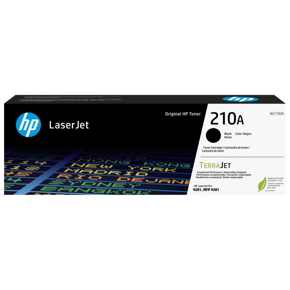 HP 210A W2100A Black Toner Cartridge - Genuine OEM