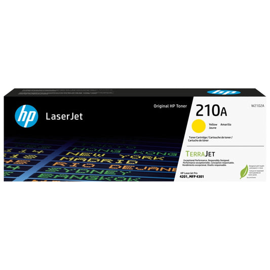 HP 210A W2102A Yellow Toner Cartridge - Genuine OEM