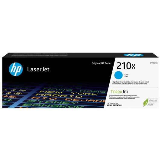HP 210X W2101X Cyan Toner Cartridge High Yield - Genuine OEM