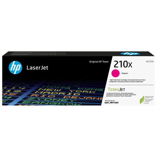 HP 210X W2103X Magenta Toner Cartridge High Yield - Genuine OEM