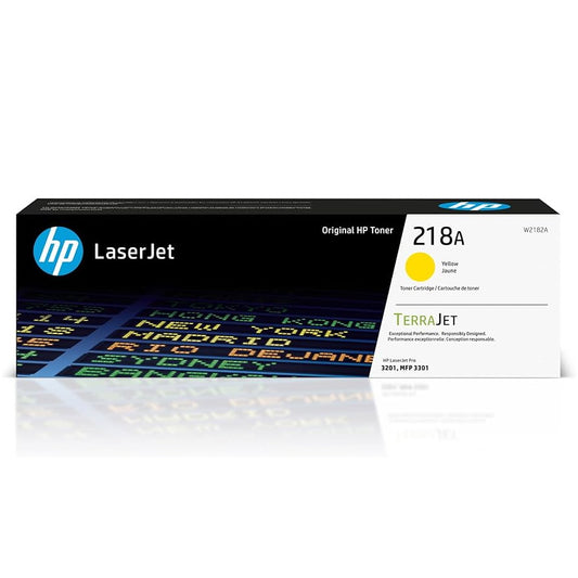 HP 218A W2182A Yellow Toner Cartridge - Genuine OEM