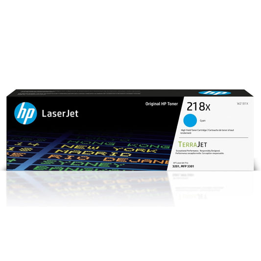 HP 218X W2181X Cyan Toner Cartridge High Yield - Genuine OEM
