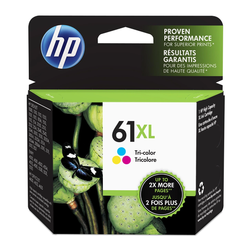HP 61XL CH564WN Tri-Color Ink Cartridge High Yield - Genuine OEM