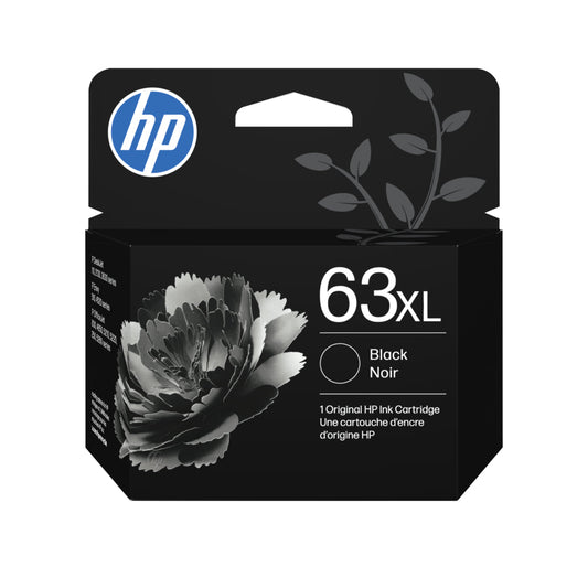 HP 63XL F6U64AN Black Ink Cartridge High Yield - Genuine OEM