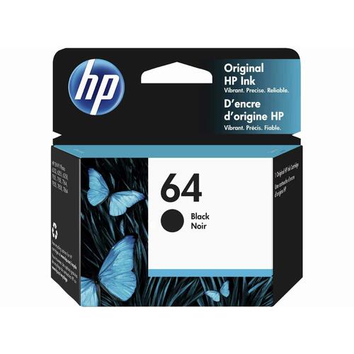 HP 64 N9J90AN Black Ink Cartridge - Genuine OEM