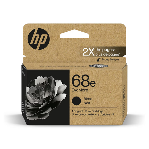 HP 68e 7FP22TN EvoMore Black Ink Cartridge High Yield - Genuine OEM