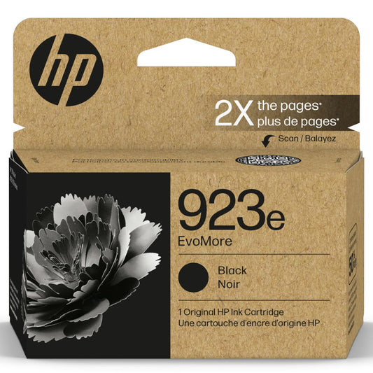 HP 923e 4K0T7LN EvoMore Black Ink Cartridge High Yield - Genuine OEM