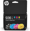 HP 936 Ink Cartridges Pack of 4 - Genuine OEM
