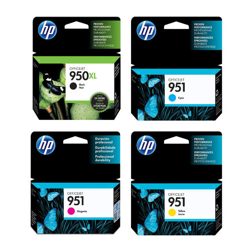 HP 950XL 951 Ink Cartridges Pack of 4 - Genuine OEM